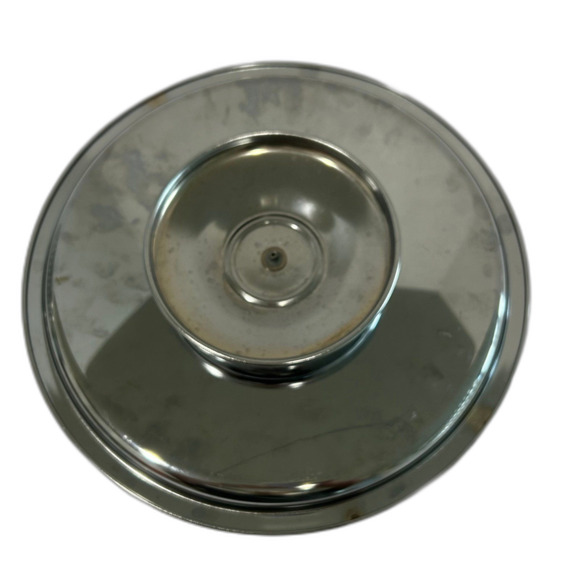 Vintage Kromex Lazy Susan Revolving Serving Platter Glass Inserts Chrome Base - Picture 11 of 12